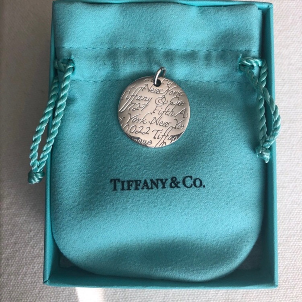 Tiffany & Co Wavy Notes Charm for Necklace